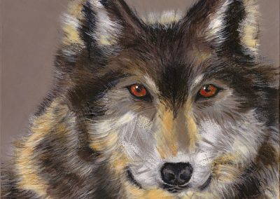 wolf painting - intuitive art
