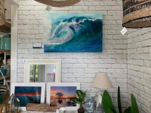 "The Breaker" by Gabrielle Conescu Original Wave Paintings by Gabrielle Conescu